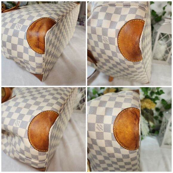 Authentic Louis Vuitton Damier Azur Hampstead MM with Dust Bag - Picture 11 of 17